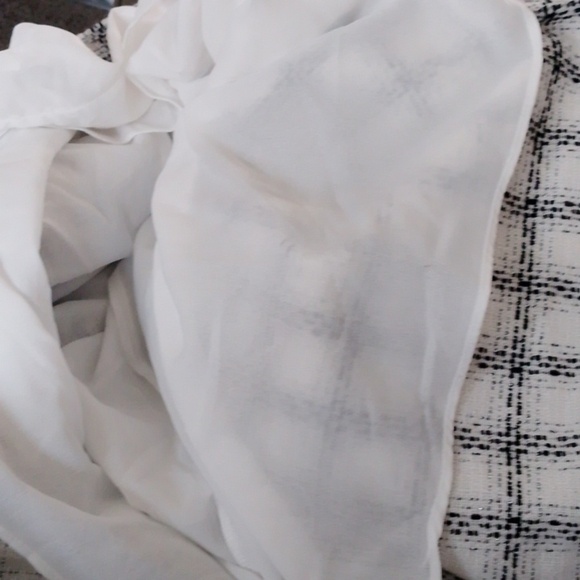 English Factory 2XL Cottage Plaid Gingham Tweed Puff Sleeve New - Picture 6 of 8